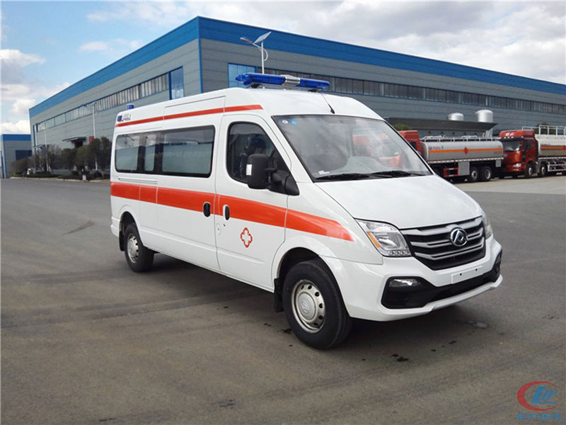 大通V80長軸中頂轉運型國六救護車