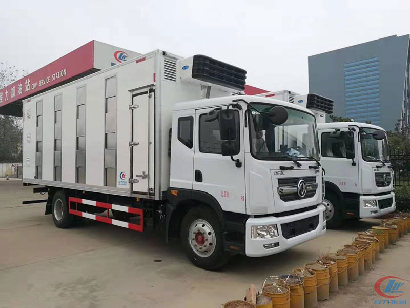 東風(fēng)多利卡D9畜禽運輸車-D9七米運豬車