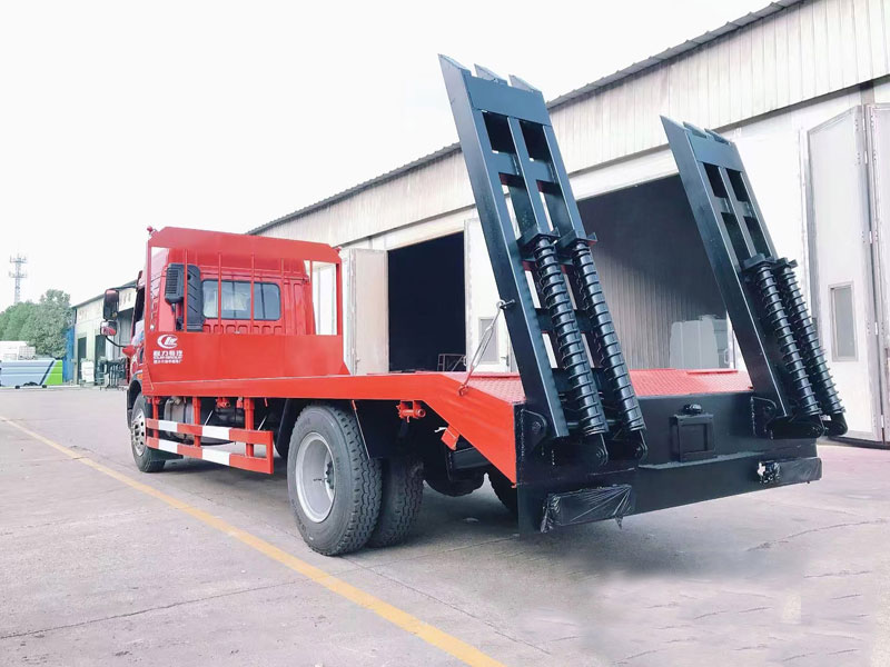 國六解放龍V2.0單橋平板運輸車