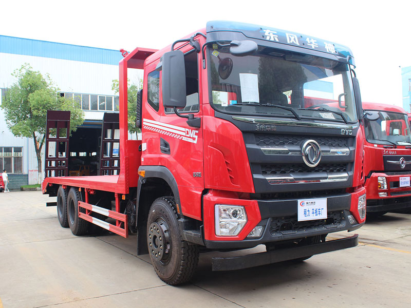 國六東風華神DV5后八輪平板運輸車