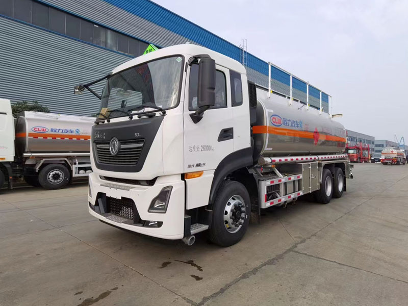 國(guó)六東風(fēng)天龍后雙橋鋁合金運(yùn)油車