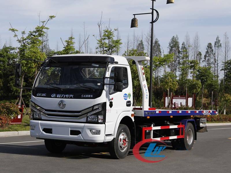 國六東風(fēng)多利卡D7一拖二平板車