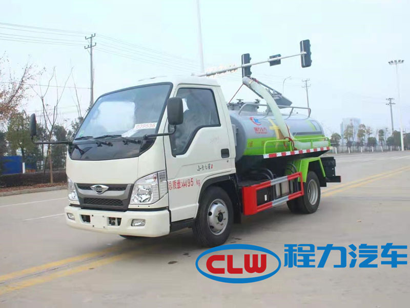 國六福田3方吸糞車