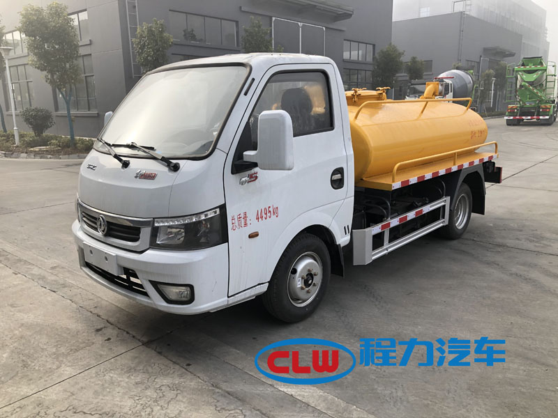 國六東風途逸藍牌2.5方吸糞車