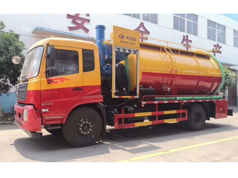 國六大型東風天錦帶副發清洗吸污車13方