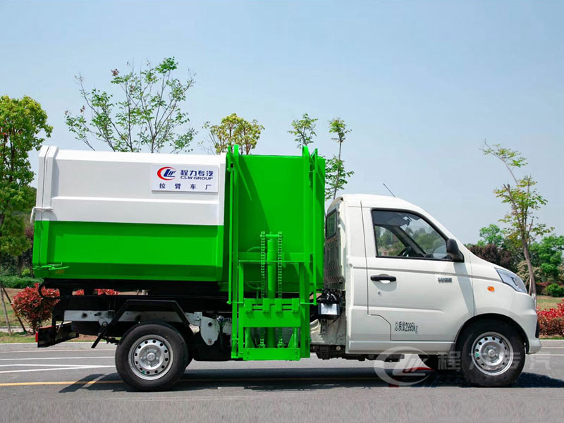 國六3方藍牌福田祥菱掛桶垃圾車