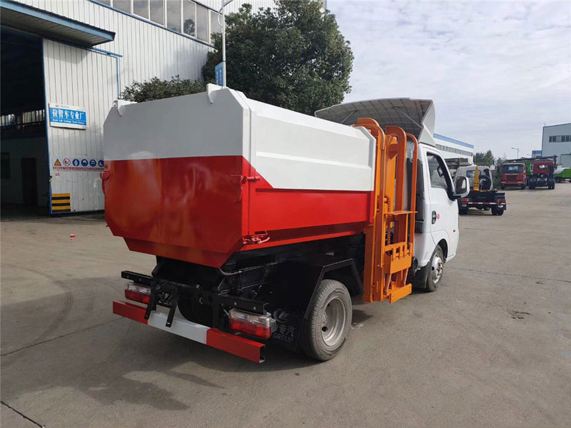國六3-4方藍牌東風途逸掛桶垃圾車