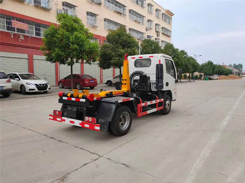 國六3方藍牌躍進勾臂垃圾車