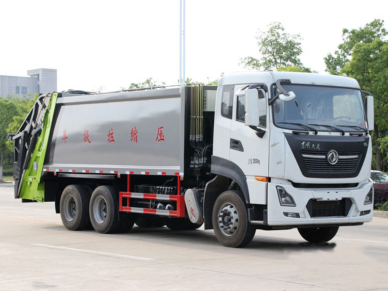 國(guó)六18立方東風(fēng)天龍后雙橋壓縮垃圾車