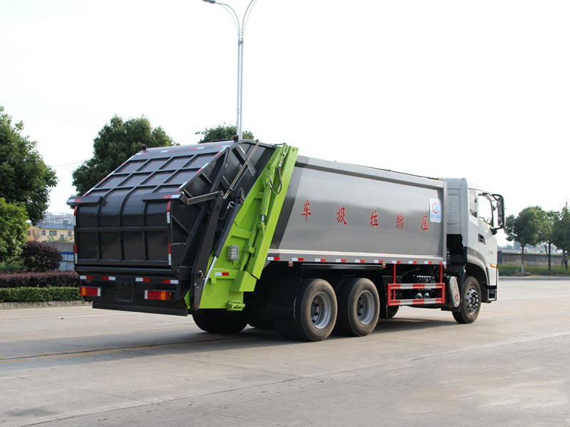 國(guó)六18立方東風(fēng)天龍后雙橋壓縮垃圾車