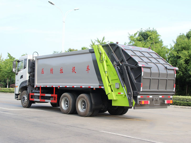 國(guó)六18立方東風(fēng)天龍后雙橋壓縮垃圾車