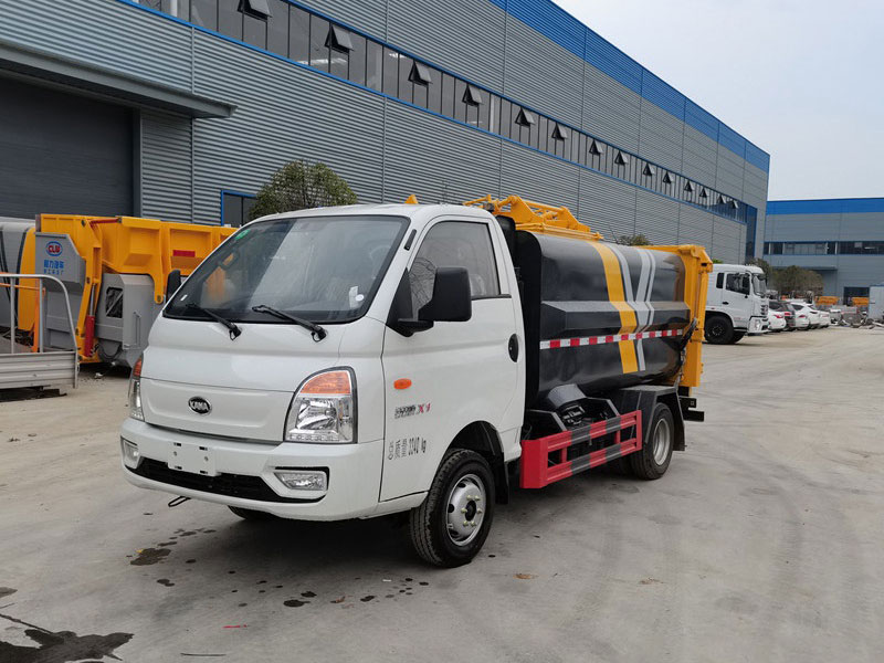 國六4.5方藍牌凱馬瑞航側裝壓縮垃圾車