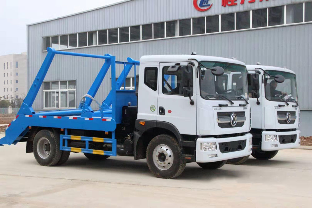 國六10立方東風D9擺臂垃圾車