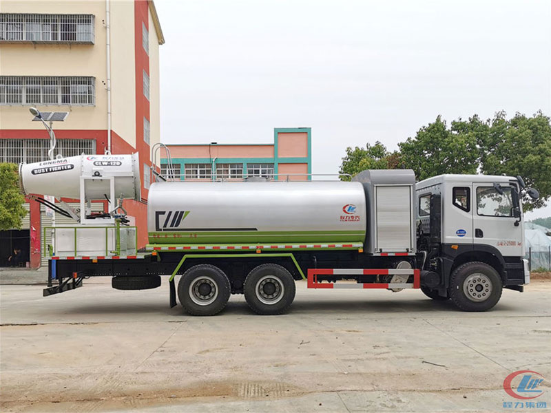 國六東風華神T5后雙橋多功能抑塵車