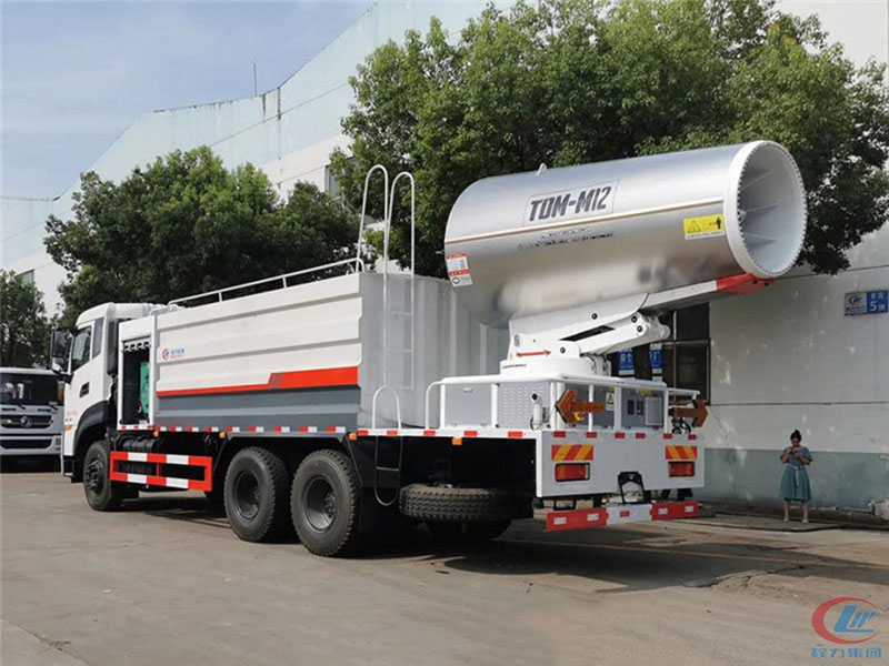 國六東風天龍后雙橋16噸方罐抑塵車